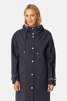 Lange Regenjas GENTLERAIN01 | Dark Indigo | Raincoat | Ilse Jacobsen