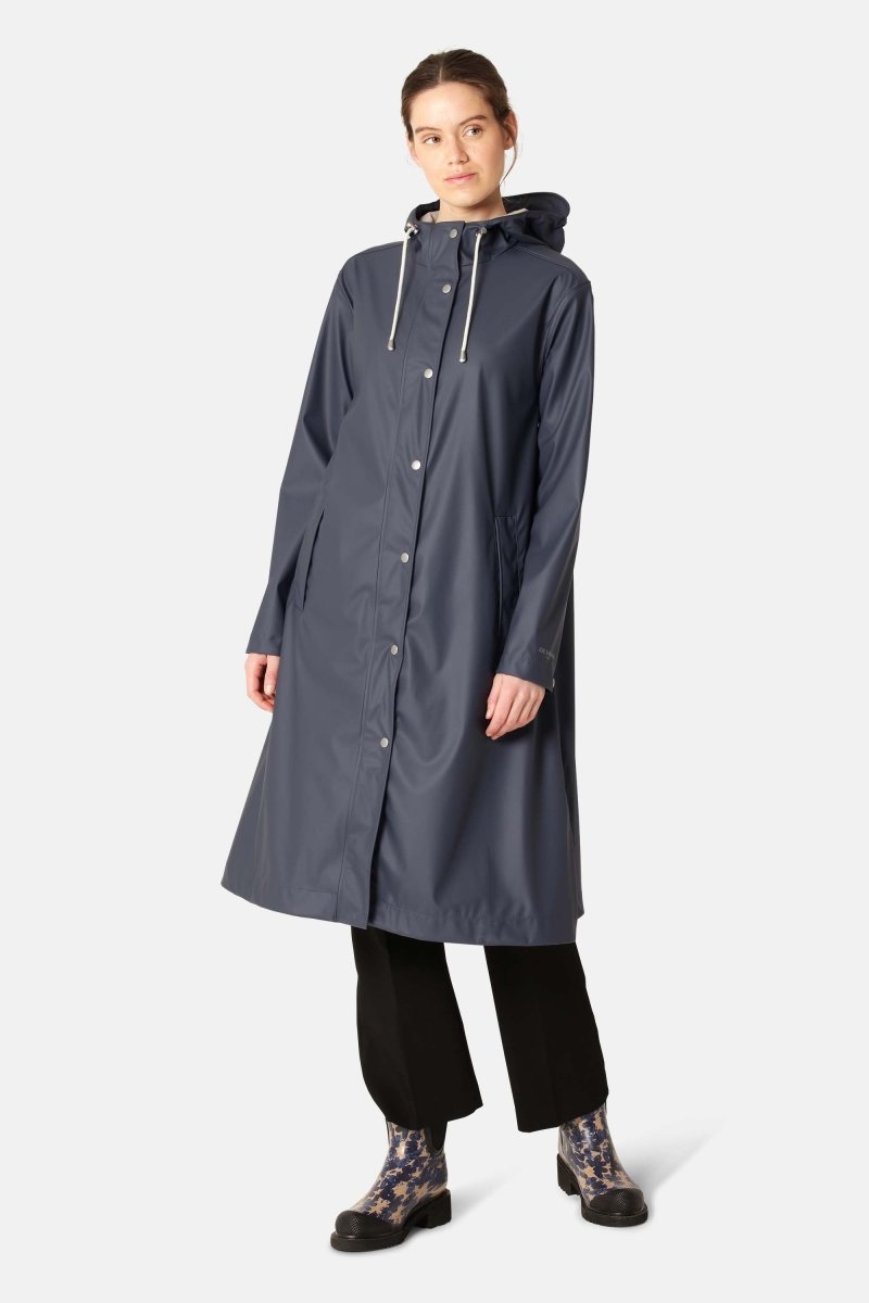 Lange regenjas RAIN232FR | Ombre Blue | Raincoat | Ilse Jacobsen
