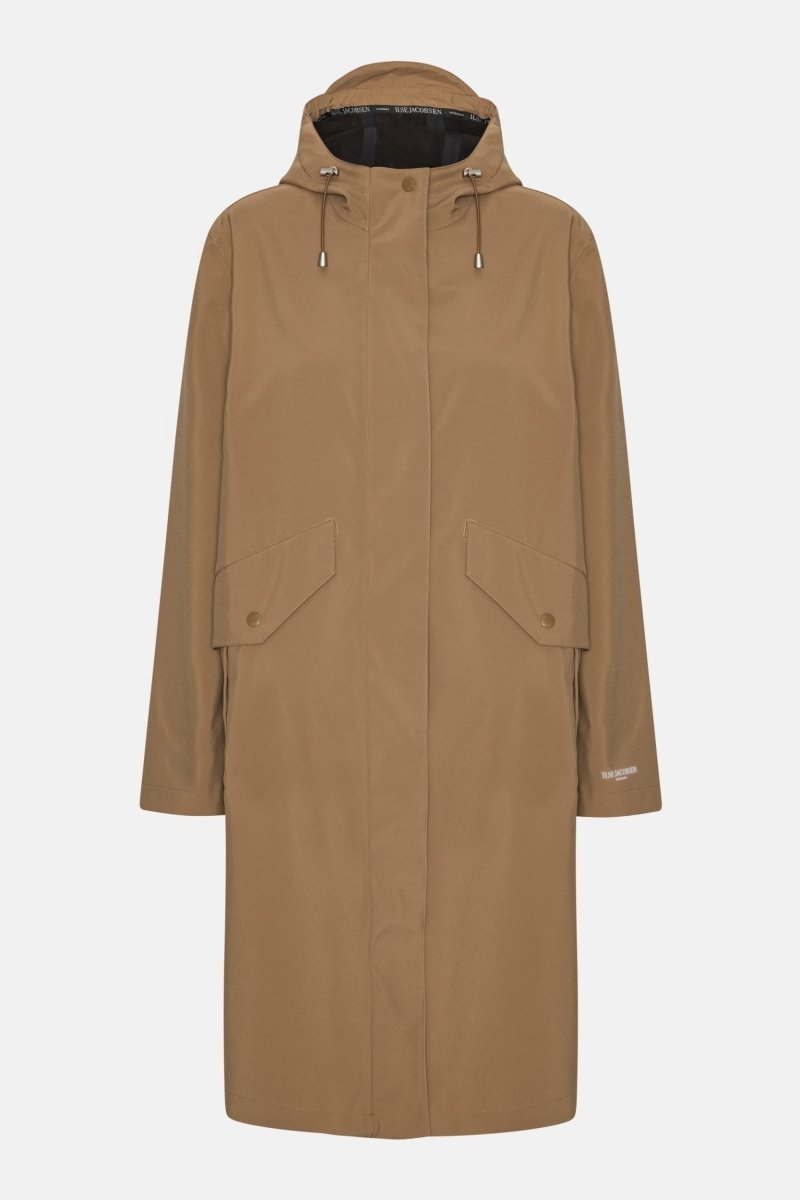 Lange Softshell Regenjas DAYBREAK03 | Mocca | Raincoat | Ilse Jacobsen