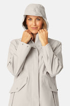 Lange Softshell Regenjas DAYBREAK03B | Chateau Gray | Raincoat | Ilse Jacobsen