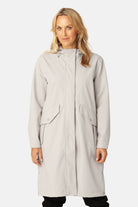 Lange Softshell Regenjas DAYBREAK03B | Chateau Gray | Raincoat | Ilse Jacobsen