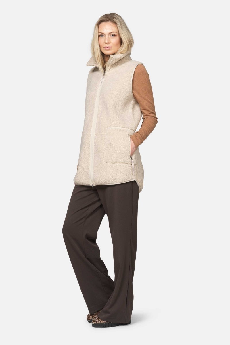 Lange teddy bodywarmer BONDEDPILE02 | Kit - Ilse Jacobsen