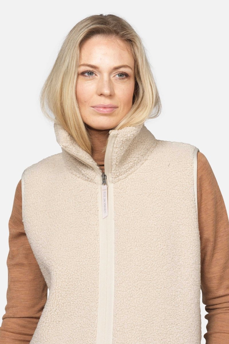Lange teddy bodywarmer BONDEDPILE02 | Kit - Ilse Jacobsen