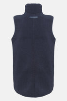 Lange teddy bodywarmer met rits BONDEDPILE02 | Dark Indigo | Jacket | Ilse Jacobsen