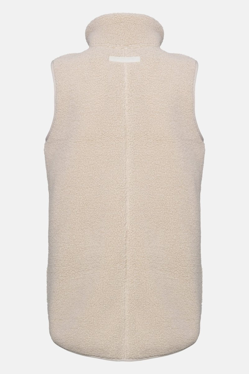 Lange teddy bodywarmer met rits BONDEDPILE02 | Kit | Jacket | Ilse Jacobsen