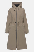 Lange winterparka THERMAL01 | Greige | Parka | Ilse Jacobsen