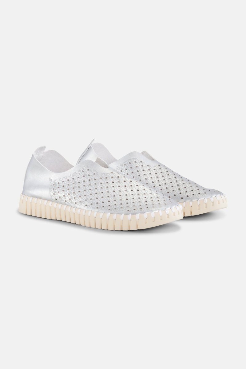 Metallic Instappers TULIP3576 | Silver | Shoes | Ilse Jacobsen