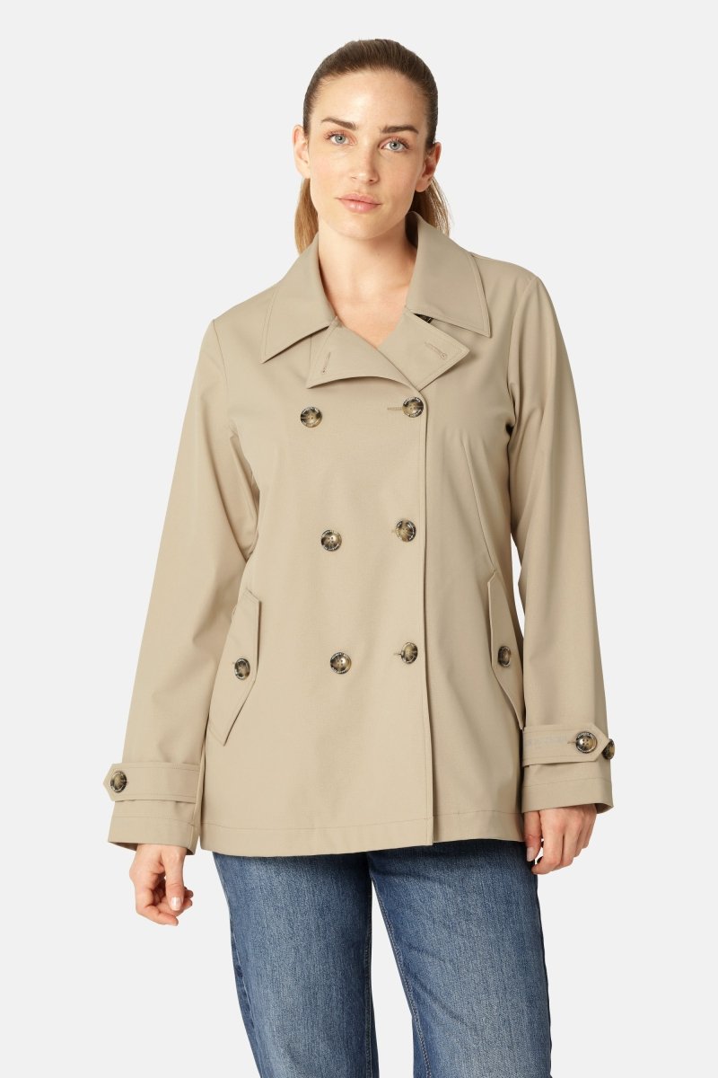 Peacoat TRENCHRAIN02 | White Pepper | Coat | Ilse Jacobsen
