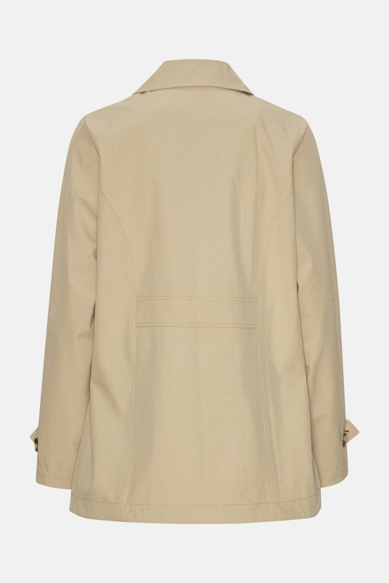 Peacoat TRENCHRAIN02 | White Pepper | Coat | Ilse Jacobsen