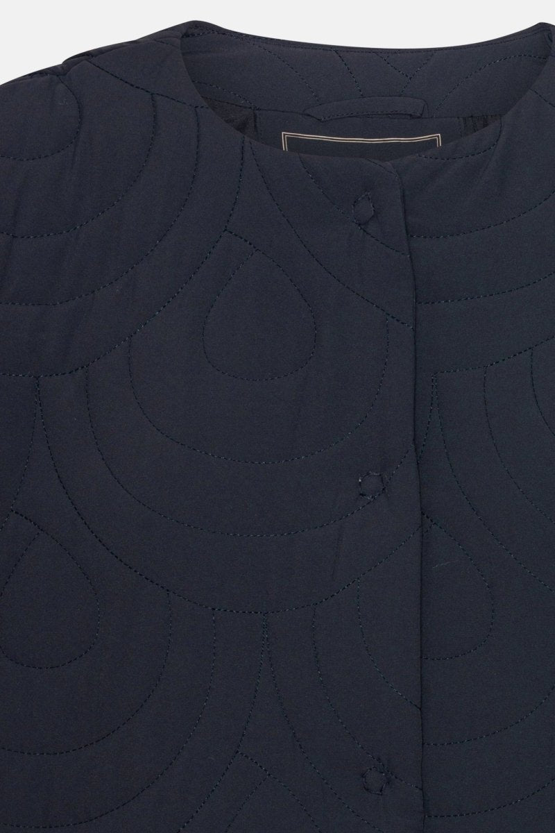 Bodywarmer BLOSSOM02 | Dark Indigo | Jacket | Ilse Jacobsen