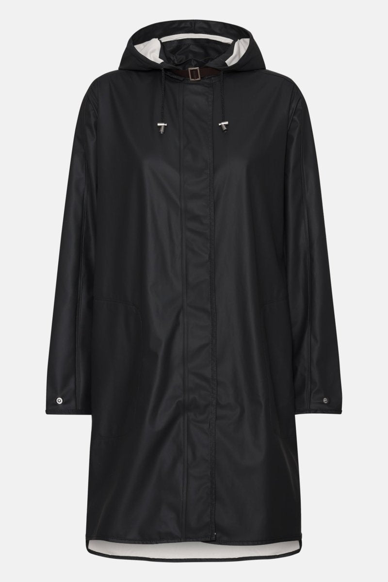 Regenjas in A-lijn RAIN71 | Black - Ilse Jacobsen