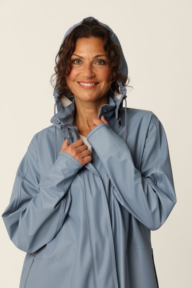Regenjas RAIN71 | Grey Blue | Raincoat | Ilse Jacobsen