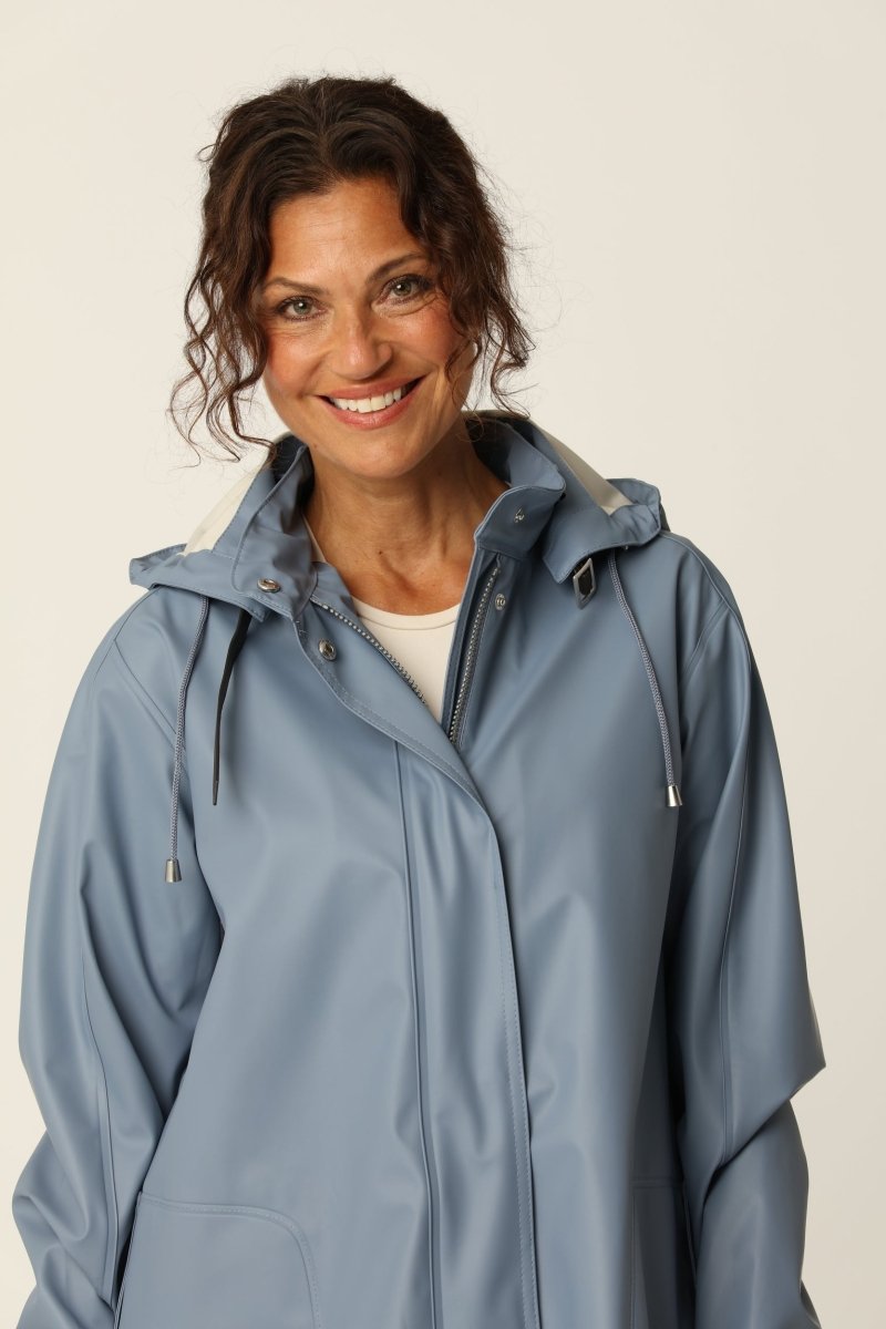 Regenjas RAIN71 | Grey Blue | Raincoat | Ilse Jacobsen