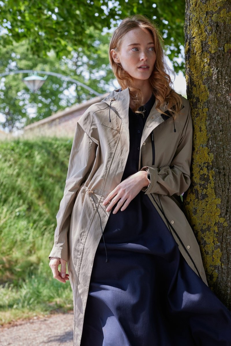 Regenjas RAINVISION01 | Greige | Coat | Ilse Jacobsen