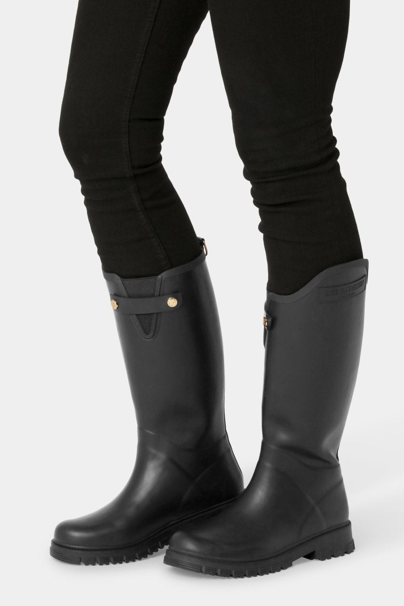 Regenlaarzen hoog RUBSWIFT02 | Black Black | Boots | Ilse Jacobsen