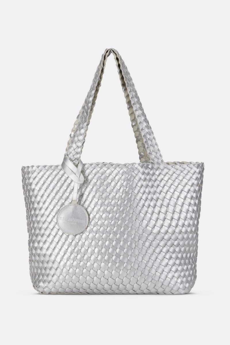 Reversible Tote Bag BAG06C | Milk Cream Silver | Bag | Ilse Jacobsen