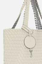 Reversible Tote Bag BAG08 M | Egg White Silver | Bag | Ilse Jacobsen