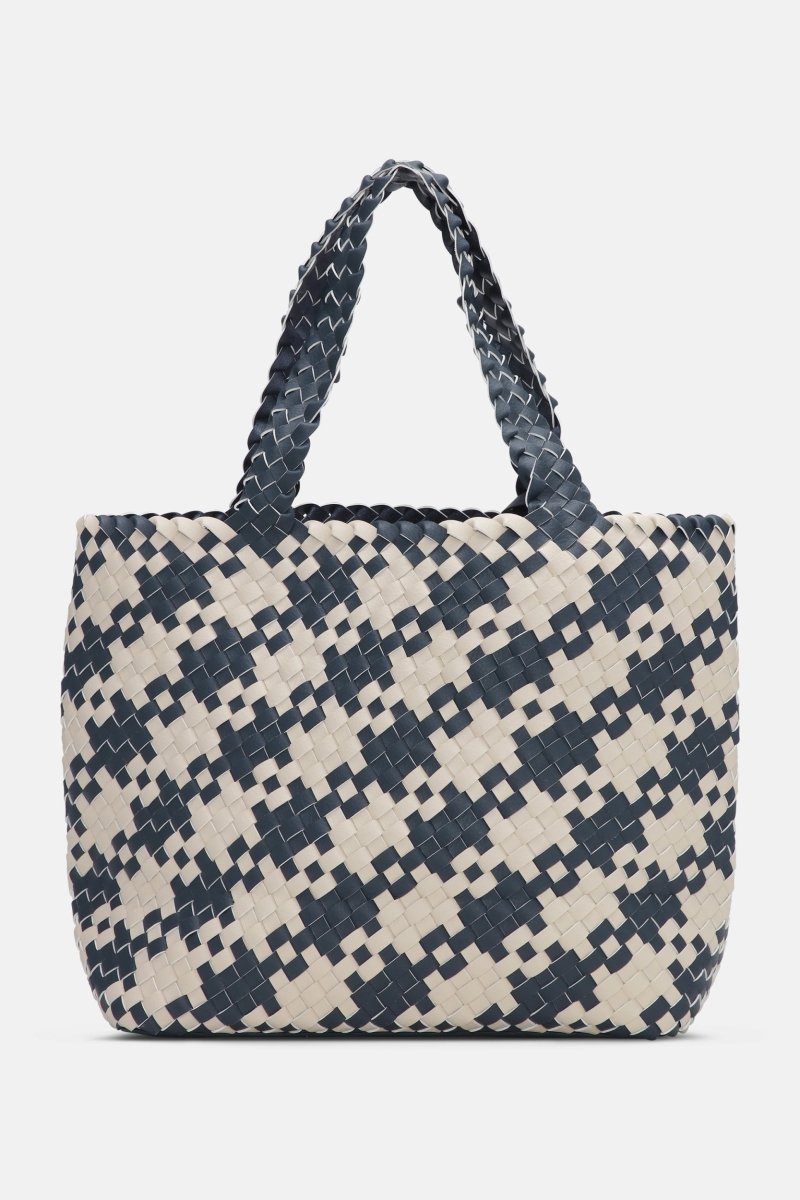 Reversible Tote Bag BAG08HOUNDSTOOTH | Ombre Blue Light Sand | Bag | Ilse Jacobsen