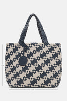Reversible Tote Bag BAG08HOUNDSTOOTH | Ombre Blue Light Sand | Bag | Ilse Jacobsen