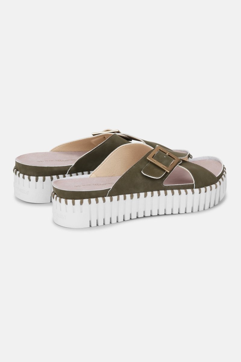 Sandalen TULIP1033 - 410100 Army White | Ilse Jacobsen