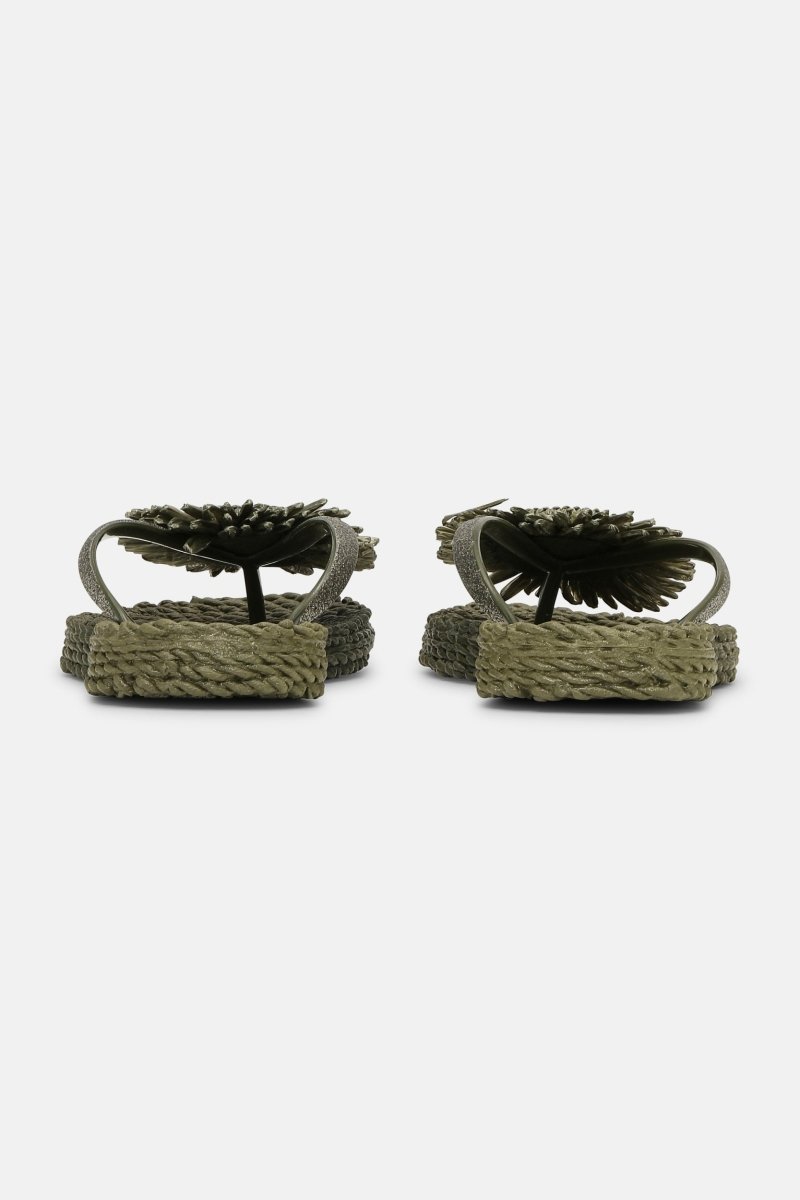 Slipper met bloem CHEERFUL16F | Army | Flip Flop | Ilse Jacobsen