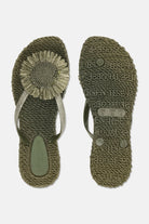 Slipper met bloem CHEERFUL16F | Army | Flip Flop | Ilse Jacobsen