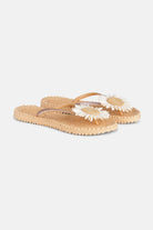 Slipper met bloem CHEERFUL16F | Beige | Flip Flop | Ilse Jacobsen