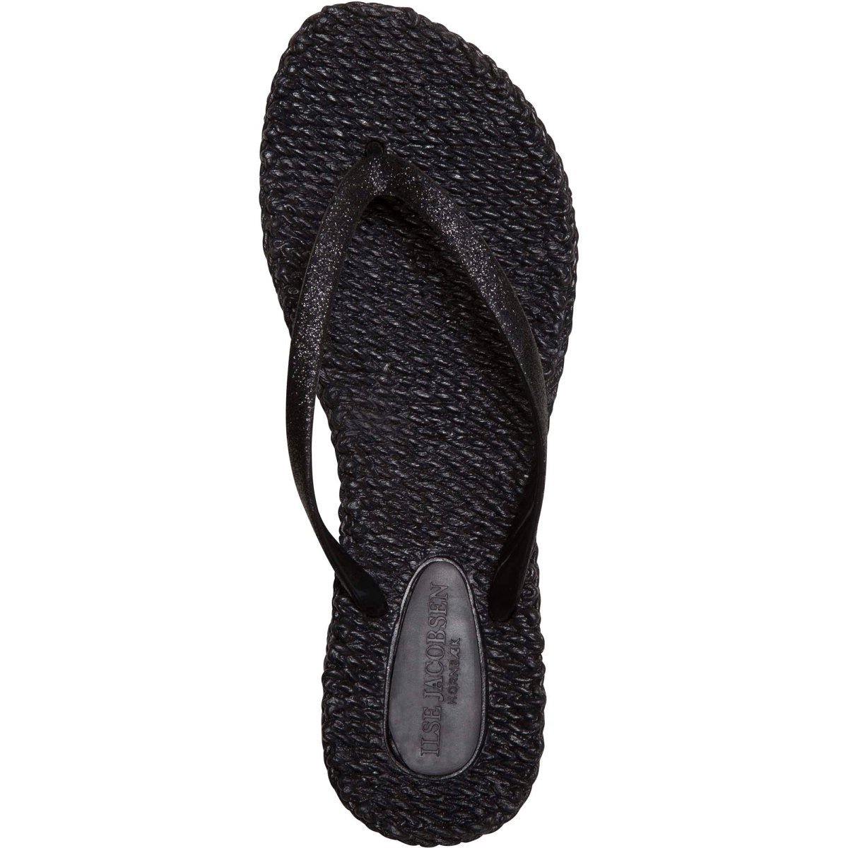 Slippers met glitter CHEERFUL01 | Black | Flip Flop | Ilse Jacobsen