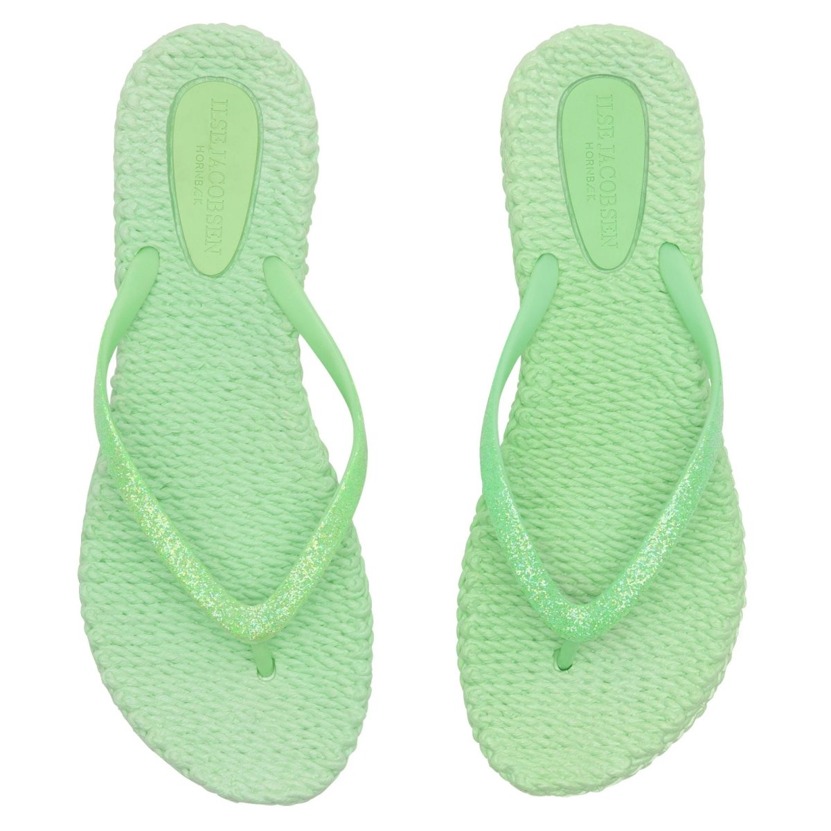 Slippers met glitter CHEERFUL01 | Bright Green | Flip Flop | Ilse Jacobsen