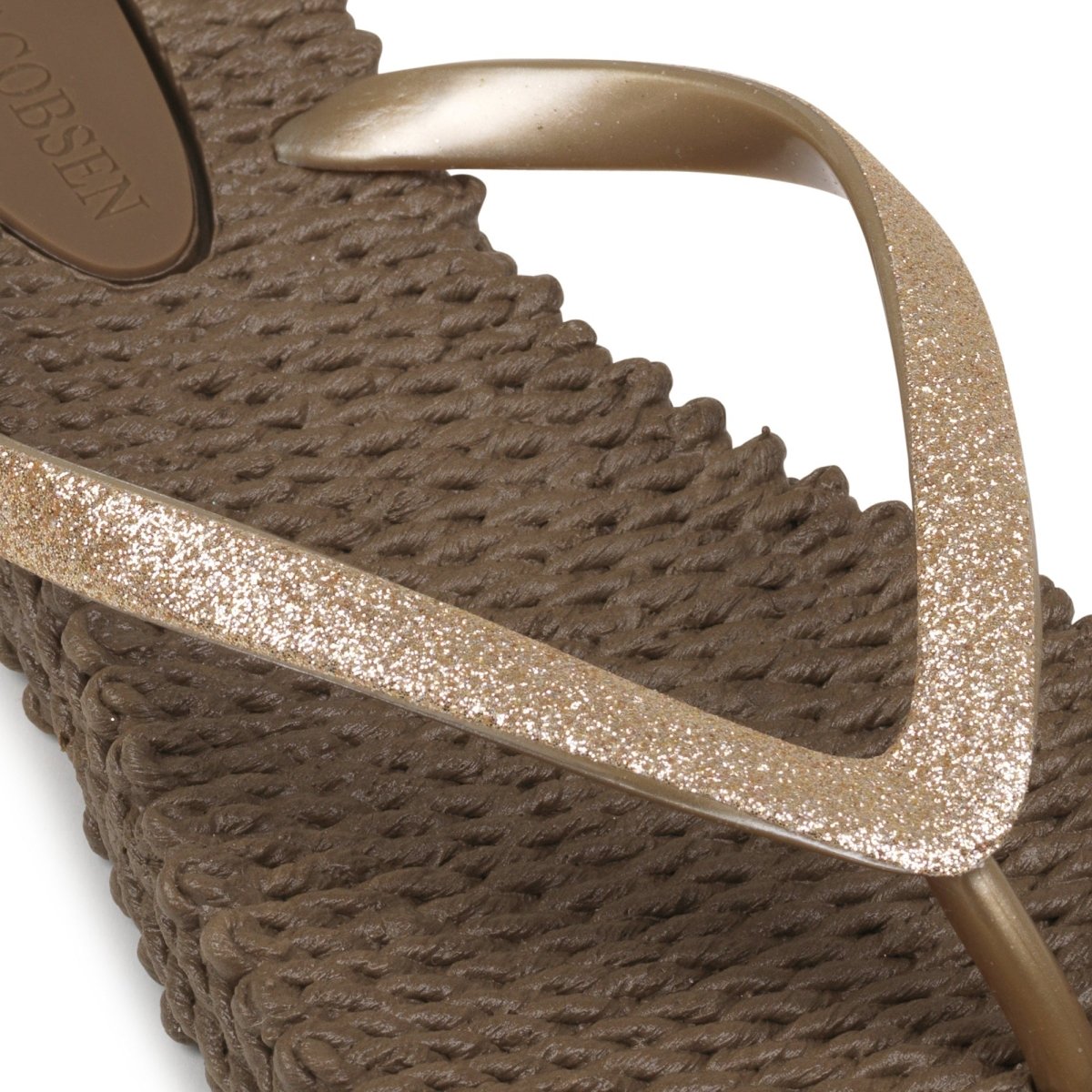 Slippers met glitter CHEERFUL01 | Cub Brown | Flip Flop | Ilse Jacobsen