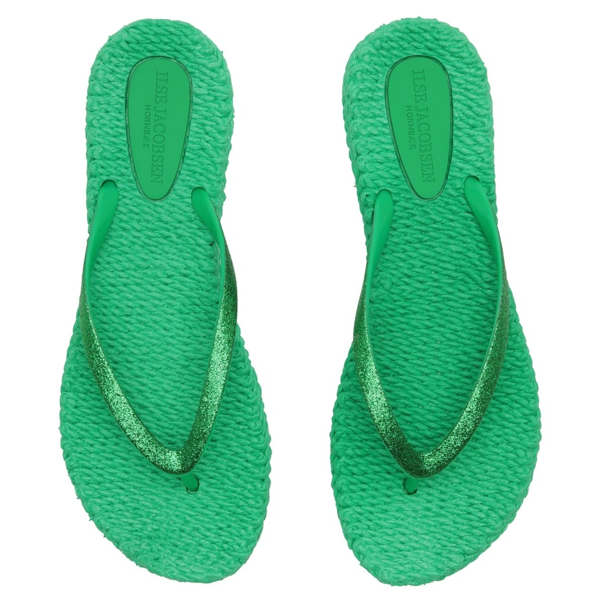 Slippers met glitter CHEERFUL01 | Fern Green | Flip Flop | Ilse Jacobsen
