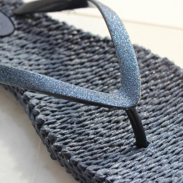Slippers met glitter CHEERFUL01 | Indigo | Flip Flop | Ilse Jacobsen