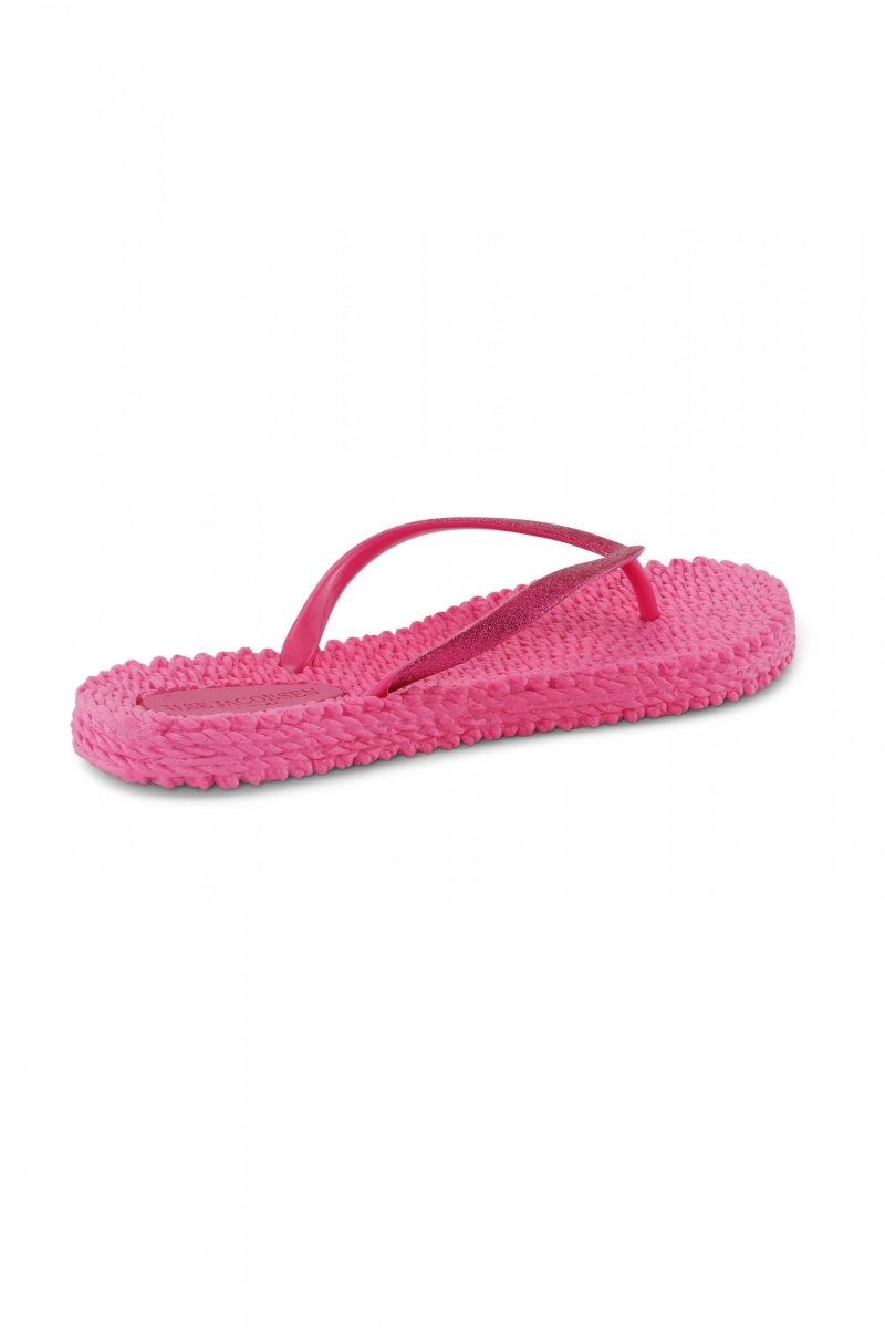 Slippers met glitter CHEERFUL01 | Magenta | Flip Flop | Ilse Jacobsen