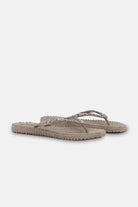 Slippers met zilveren mix strass steen CHEERFUL03G | Atmosphere | Flip Flop | Ilse Jacobsen