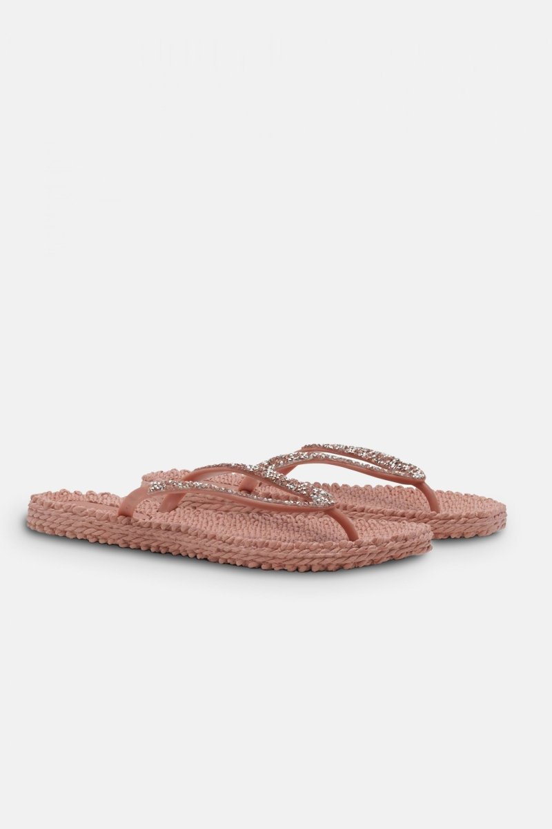 Slippers met glitter CHEERFUL03G | Misty Rose | Flip Flop | Ilse Jacobsen