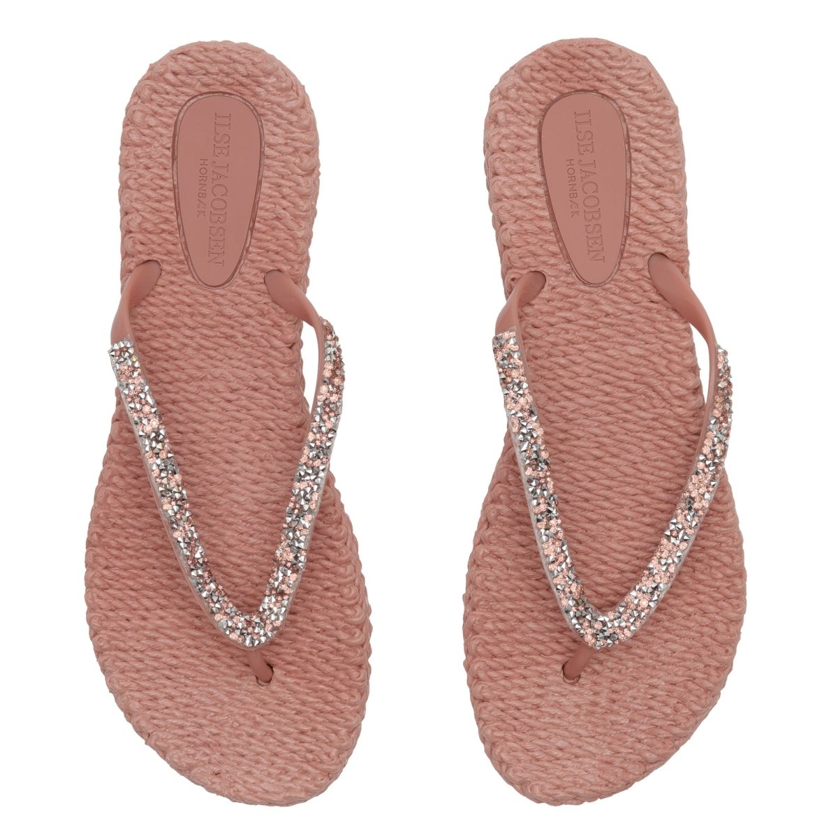 Slippers met glitter CHEERFUL03G | Misty Rose | Flip Flop | Ilse Jacobsen
