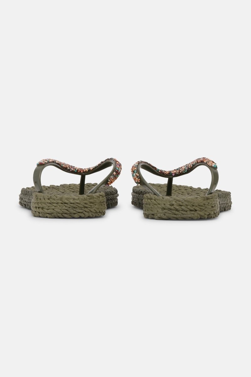 Slippers met glitters CHEERFUL03M | Army | Shoes | Ilse Jacobsen