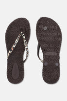 Slippers met leopardprint CHEERFUL01P | Brown Panthera Print | Flip Flop | Ilse Jacobsen