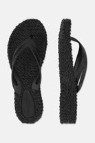 Slippers met lichte plateauzool CHEERFUL13 | Black | Flip Flop | Ilse Jacobsen