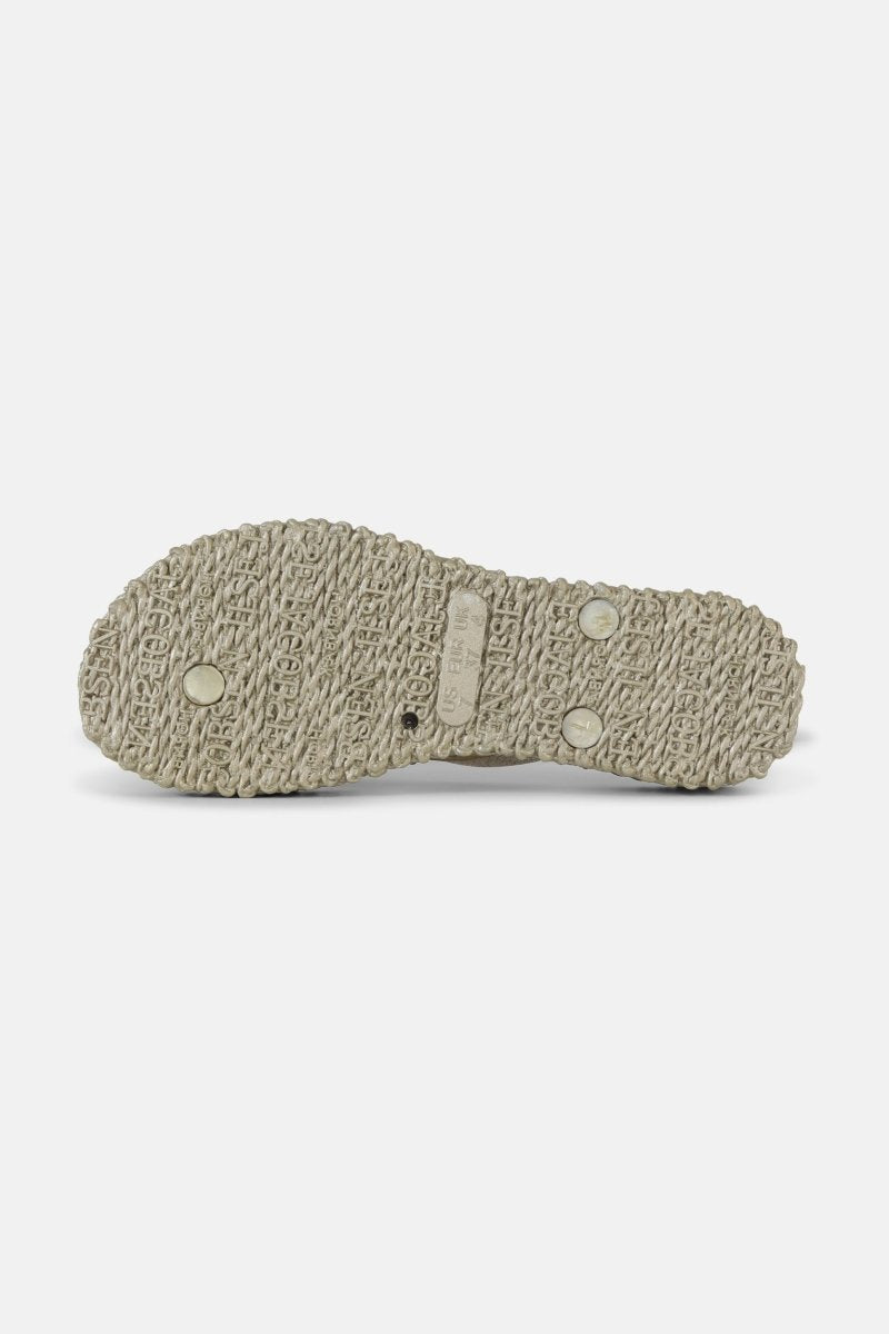 Slippers met lichte plateauzool CHEERFUL13 | Platin | Flip Flop | Ilse Jacobsen
