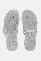 Slippers met lichte plateauzool CHEERFUL13 | Silver | Flip Flop | Ilse Jacobsen