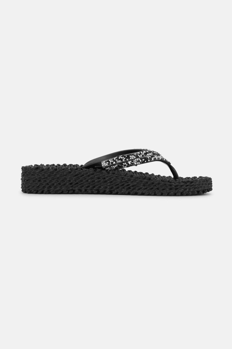 Slippers met lichte plateauzool CHEERFUL15 | Black | Flip Flop | Ilse Jacobsen