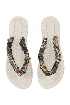 Slippers met stoffen band CHEERFUL05 | Creme | Flip Flop | Ilse Jacobsen