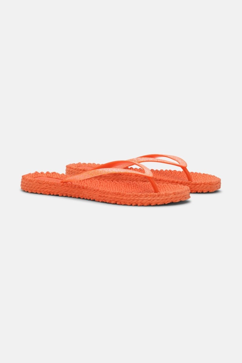 Slippers met subtiele glitter CHEERFUL01 | Hot Orange | Flip Flop | Ilse Jacobsen