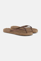 Slippers met subtiele glitter CHEERFUL01 | Mocca | Flip Flop | Ilse Jacobsen