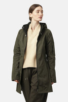 Softshell regenjas lang RAIN37L | Army | Raincoat | Ilse Jacobsen