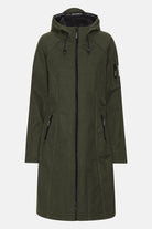 Softshell regenjas lang RAIN37L | Army | Raincoat | Ilse Jacobsen