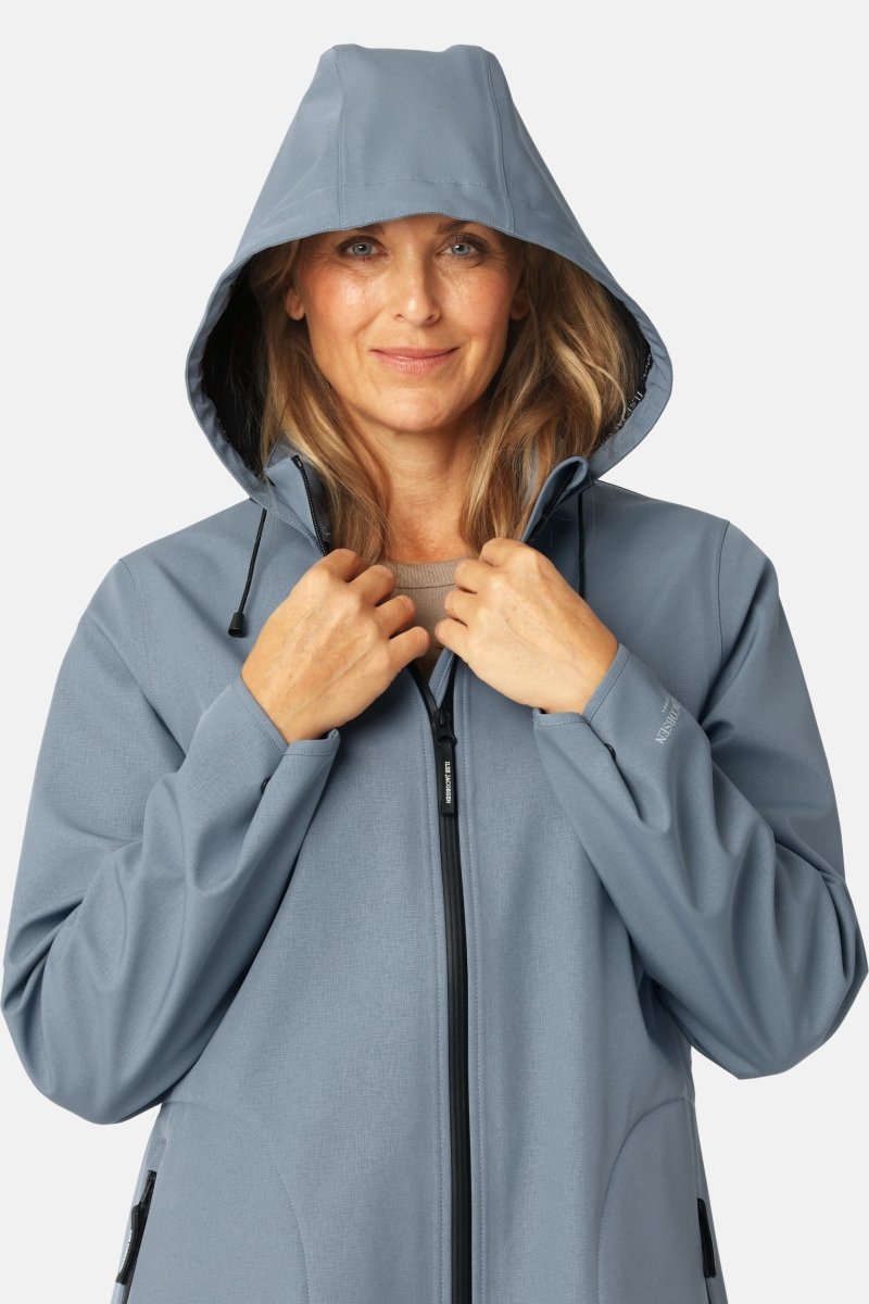 Softshell regenjas RAIN128 | Grey Blue | Raincoat | Ilse Jacobsen