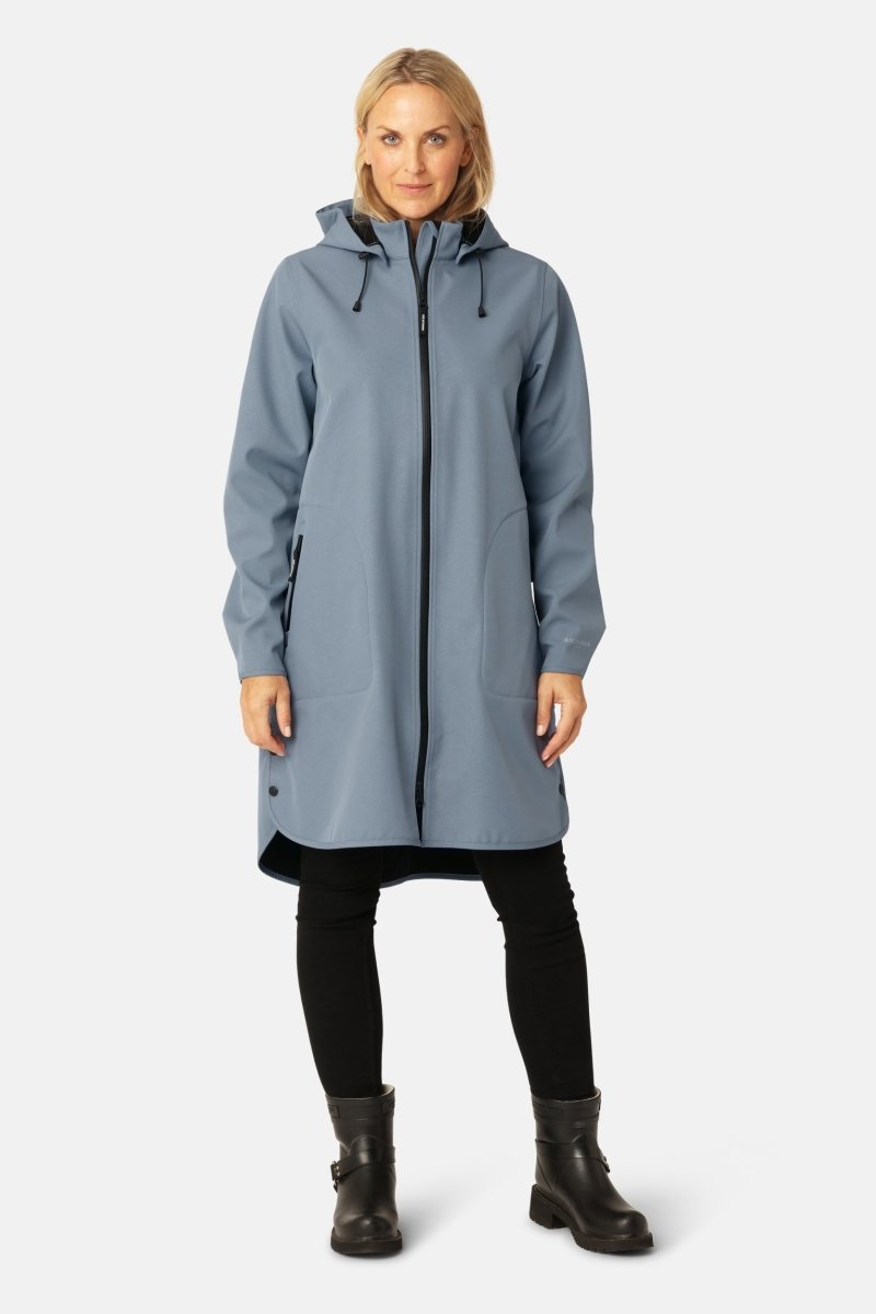 Softshell regenjas RAIN128 | Grey Blue | Raincoat | Ilse Jacobsen