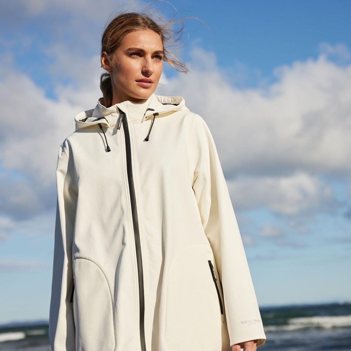 Softshell Regenjas RAIN128 | White Sugar | Raincoat | Ilse Jacobsen